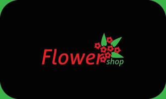 design de logotipo de flor. ícone de loja de flores. vetor