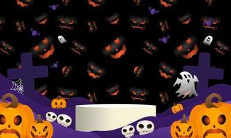 fundo de halloween para uma festa e venda no banner de halloween night.happy halloween.