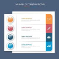 modelo de infográfico de negócios para tudo pode usar, elemento de design vetorial vetor