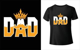 melhor design de camiseta do pai do pai vetor