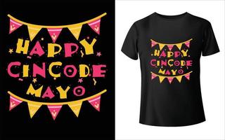 arte vetorial de design de camiseta cinco de maio vetor cinco de maio