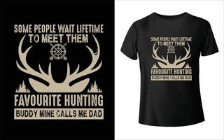 design de camiseta de caça, modelo de vetor de design de caça