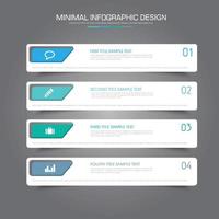 modelo de infográfico de negócios, elemento de design vetorial vetor