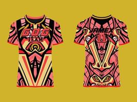 design de vetor abstrato de clube de camisa de jogo