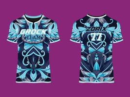 design de vetor abstrato de clube de camisa de jogo