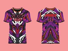 design de vetor abstrato de clube de camisa de jogo