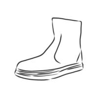 desenho vetorial de botas vetor