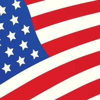 modelo de design de capa de bandeira americana vetorial para banner do dia da independência, venda vetor