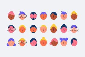 conjunto de avatares para pessoas diferentes