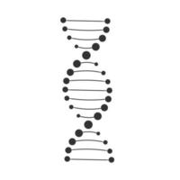 ícone de estrutura de DNA. vetor