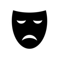 ícone de vetor de máscara de teatro