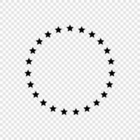 estrelas no ícone de círculo vetor