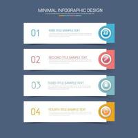 modelo de infográfico de negócios com ícone, ilustração de design vetorial vetor