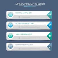 modelo de infográfico de negócios com ícone, ilustração de design vetorial vetor