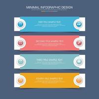 modelo de infográfico de negócios com ícone, ilustração de design vetorial vetor