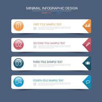 modelo de infográfico de negócios com ícone, ilustração de design vetorial vetor