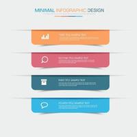 modelo de infográfico de negócios com ícone, ilustração de design vetorial vetor