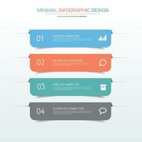 modelo de infográfico de negócios com ícone, ilustração de design vetorial vetor