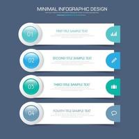 modelo de infográfico de negócios com ícone, ilustração de design vetorial vetor