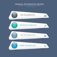 modelo de infográfico de negócios com ícone, ilustração de design vetorial vetor