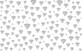 design de plano de fundo padrão de pizza vetor