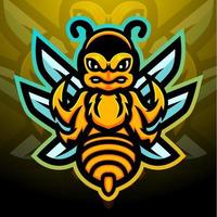 design de logotipo stinger mascote esport vetor