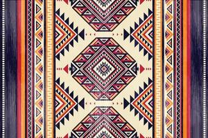 padrão de ornamento indiano nativo americano textura têxtil étnica geométrica tribal padrão asteca navajo tecido mexicano sem costura decoração vetorial moda vetor
