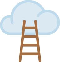 ilustração vetorial de escadas de nuvem em ícones de símbolos.vector de qualidade background.premium para conceito e design gráfico. vetor