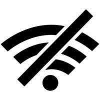 área wifi não conectada vetor