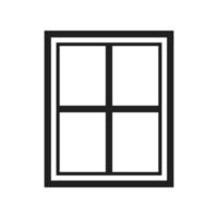 ícone de linha de janela vetor