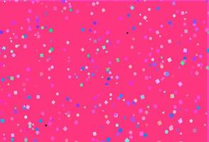 capa de vetor rosa claro, azul em estilo poligonal com círculos.