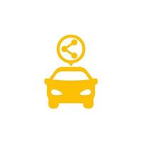 ícone de serviço de compartilhamento de carros vetor