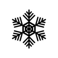 flocos de neve. ícone de floco de neve. ilustração vetorial de floco de neve. sinal simples de inverno, símbolos de floco de neve. vetor