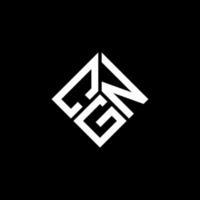 design de logotipo de letra cg em fundo preto. conceito de logotipo de carta de iniciais criativas cg. design de letra cg. vetor