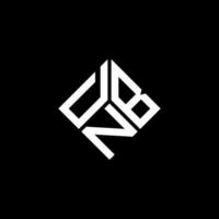 design de logotipo de letra dbn em fundo preto. conceito de logotipo de letra de iniciais criativas dbn. design de letra dbn. vetor