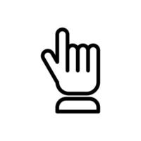mão ou logotipo isolado sinal símbolo ilustração vetorial vetor
