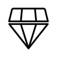 ícone de diamante ou logotipo isolado sinal símbolo ilustração vetorial vetor
