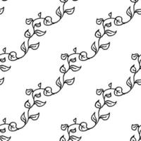 papel de parede floral sem costura. doodle vector com ornamento floral. decoração floral vintage