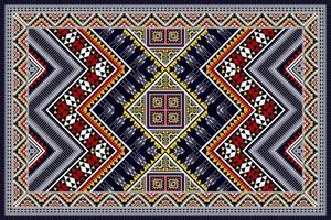 ikat étnicos sem costura padrão projeto abstratos geométricas asteca tecido tapete ornamento chevron têxtil decoração wallpaper. vetor de bordado tradicional americano índio africano peru tribal