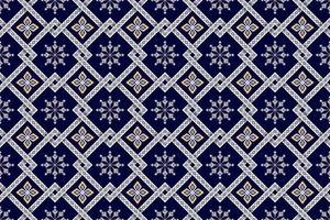 design de padrão sem emenda étnico ikat. tecido asteca tapete mandala ornamentos têxteis decorações papel de parede. fundo de vetor de bordado tradicional de peru étnica boho tribal tribal