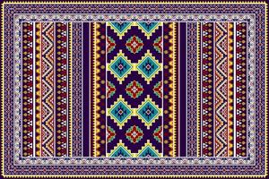 design de padrão étnico geométrico abstrato ikat. tecido asteca tapete mandala ornamento étnico chevron têxtil decoração wallpaper. vetor de bordado tradicional de peru étnico nativo tribal boho