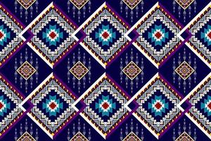 design de padrão étnico geométrico abstrato ikat. tecido asteca tapete mandala ornamento étnico chevron têxtil decoração wallpaper. vetor de bordado tradicional de peru étnico nativo tribal boho