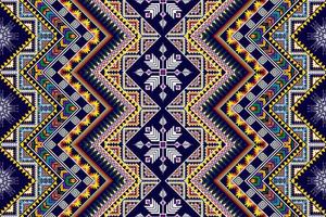 design de padrão sem emenda étnico ikat. tecido asteca tapete mandala ornamentos têxteis decorações papel de parede. fundo de vetor de bordado tradicional de peru étnica boho tribal tribal