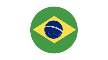 círculo da bandeira do brasil, imagem vetorial e ícone vetor