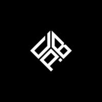 design de logotipo de carta dpb em fundo preto. conceito de logotipo de letra de iniciais criativas dpb. design de letra dpb. vetor