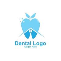 vetor de logotipo de saúde dental, mantendo e cuidando dos dentes, design para serigrafia, empresa, adesivos, plano de fundo