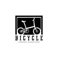 vetor de ícone de logotipo de bicicleta, veículo para esportes, corrida, casual, downhill, modelo retro