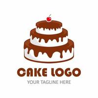 logotipo de vetor de bolo