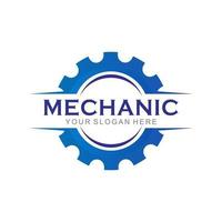 logotipo do mecânico de engrenagens vetor