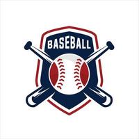 distintivo de beisebol, logotipo do esporte, identidade da equipe, ilustração vetorial